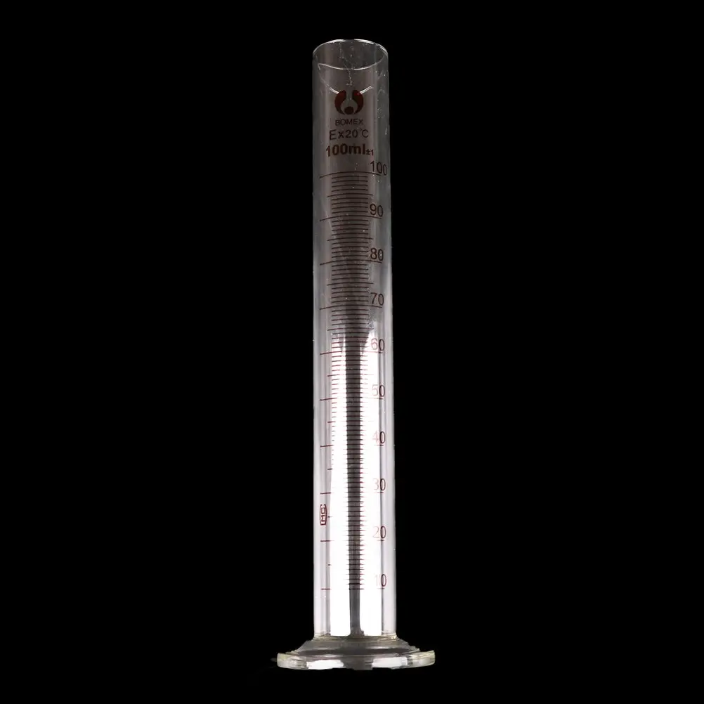 1PC Thicken 100ml Graduated Glass Measuring Cylinder Chemistry Laboratory Measure Good Quality
1PC Thicken 100ml Graduated Glass Measuring Cylinder Chemistry Laboratory Measure Good Quality