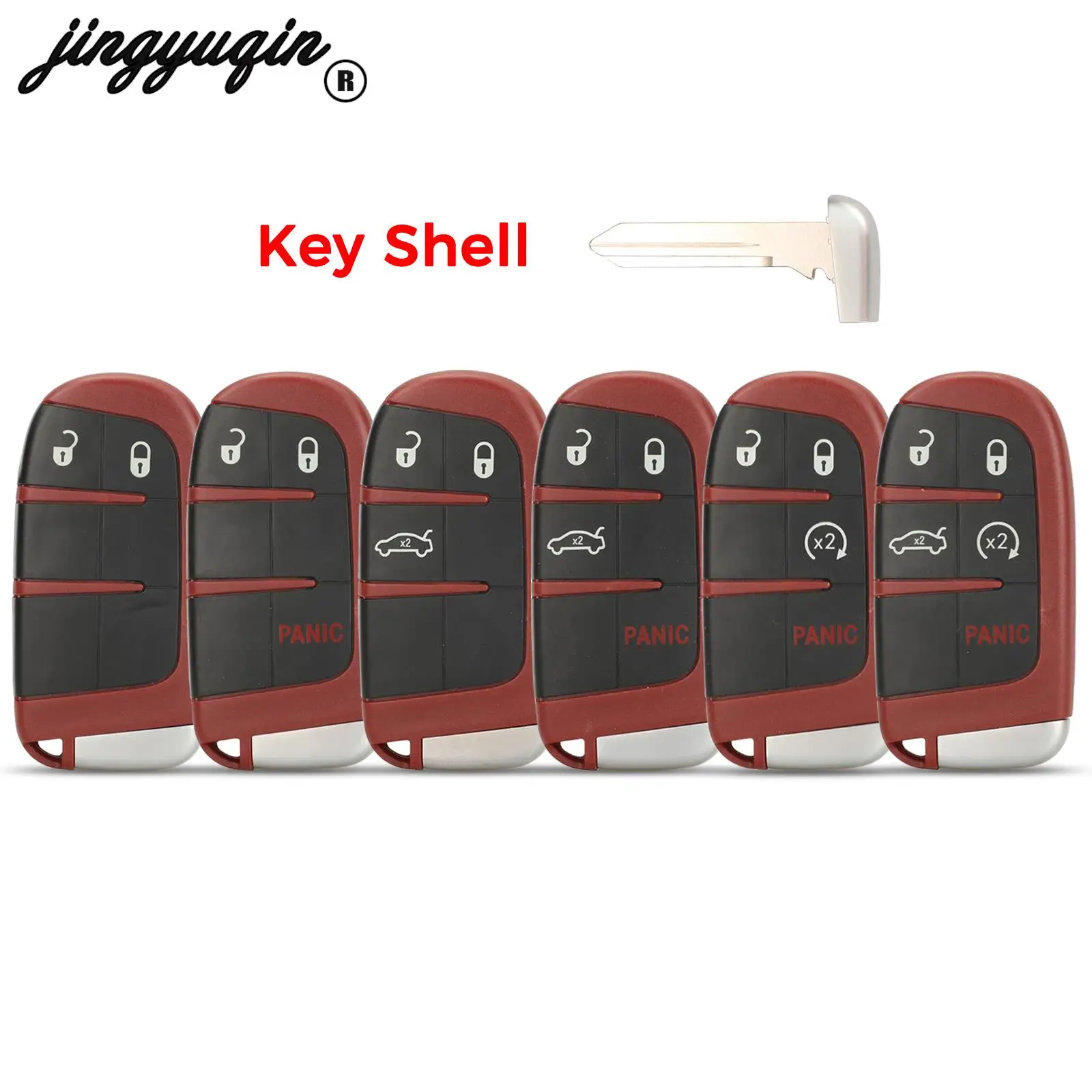 jingyuqin 2/3/4/5 Buttons For Dodge Challenger Charger Dart Durango For Chrysler 300 Jeep SRT 2009-2022 Smart Car Key Shell Case
jingyuqin 2/3/4/5 Buttons For Dodge Challenger Charger Dart Durango For Chrysler 300 Jeep SRT 2009-2022 Smart Car Key Shell Case