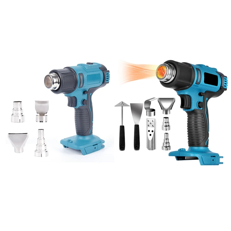 Cordless Heat Tools Set Hot Air Machine Lithium Heating Equipment Temperatures Adjustable For Makita Battery Tool
Cordless Heat Tools Set Hot Air Machine Lithium Heating Equipment Temperatures Adjustable For Makita Battery Tool