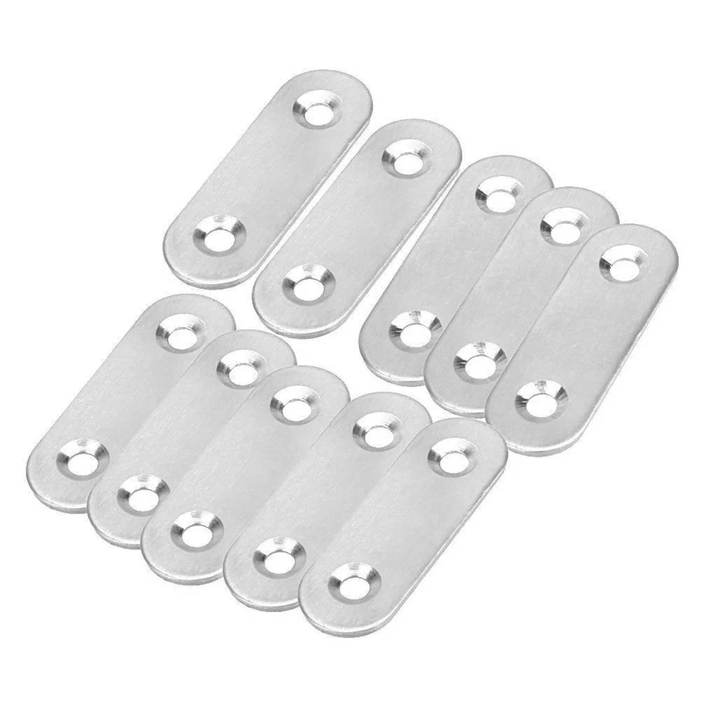 20pcs Flat Mending Plate Durable Stainless Steel Straight Corner Plates Joining Plate Fixing Plate for Home
20pcs Flat Mending Plate Durable Stainless Steel Straight Corner Plates Joining Plate Fixing Plate for Home