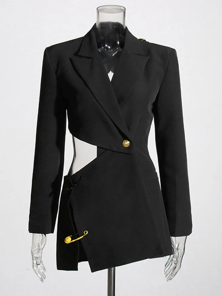 HIGH QUALITY 2023 Newest Fashion Designer Jackets Women's Sexy Hollow Out Backless Asymmetric Blazer
HIGH QUALITY 2023 Newest Fashion Designer Jackets Women's Sexy Hollow Out Backless Asymmetric Blazer