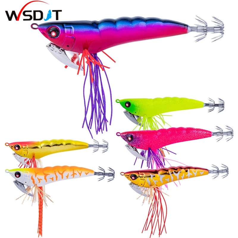 9.2cm/18g Wood Shrimp Jig head squid jig octopus jig octopus lure sea jig game fishing lure squid hooks
9.2cm/18g Wood Shrimp Jig head squid jig octopus jig octopus lure sea jig game fishing lure squid hooks
