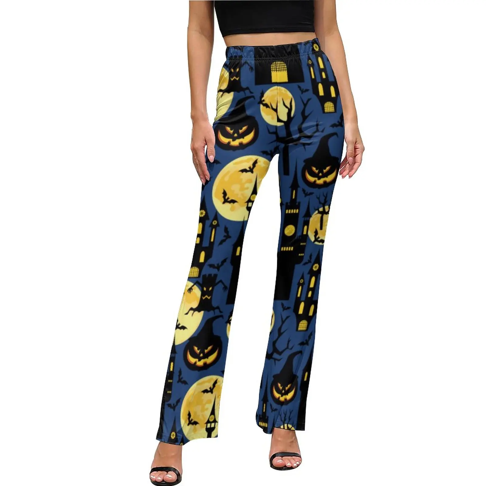Spooky Halloween Casual Pants Summer Haunted House Sexy Graphic Flare Trousers Elastic Waist Slim Stretch Streetwear Pants
Spooky Halloween Casual Pants Summer Haunted House Sexy Graphic Flare Trousers Elastic Waist Slim Stretch Streetwear Pants