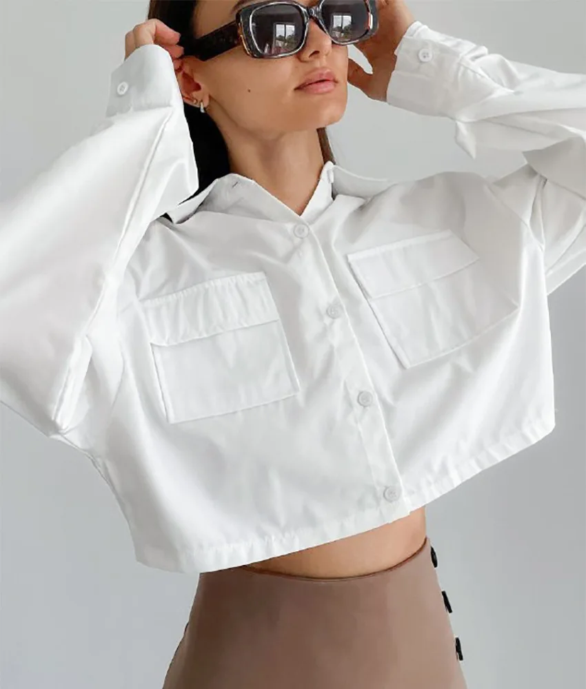 Europe and The United States Autumn Winter New Commuting Women's Loose Casual Pocket Long Sleeve Shirt
Europe and The United States Autumn Winter New Commuting Women's Loose Casual Pocket Long Sleeve Shirt