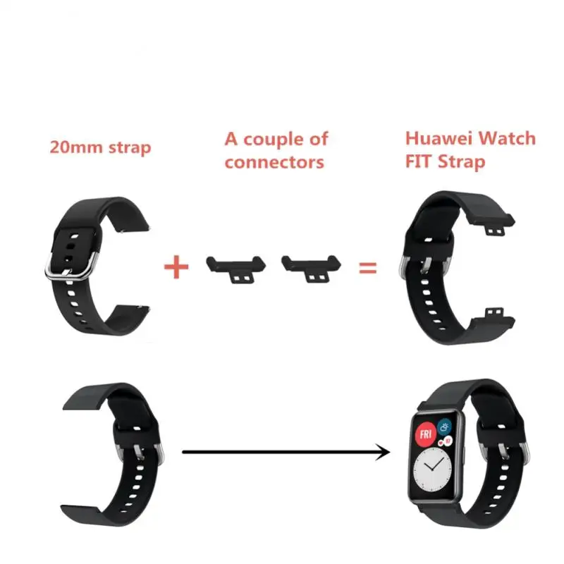 20 MM Watch Strap Connector for-Huawei Watch Fit Watch Band Adapter Smart Wristband Adapter Connection Accessories 1Pair
20 MM Watch Strap Connector for-Huawei Watch Fit Watch Band Adapter Smart Wristband Adapter Connection Accessories 1Pair