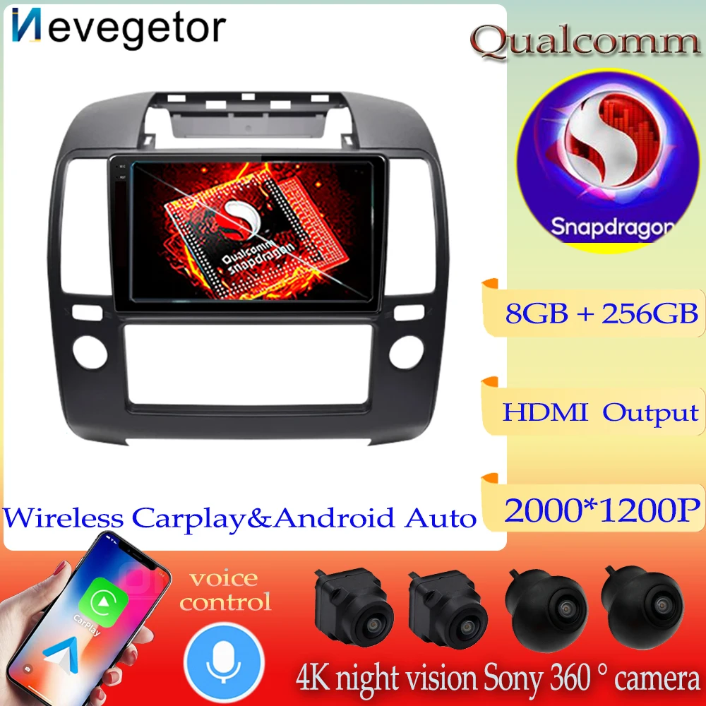 Qualcomm Snapdragon GPS Android 13 Multimedia Player For NISSAN NAVARA 2006 2007 2008 2009 2010- 2012 Stereo Radio Head Unit 5G
Qualcomm Snapdragon GPS Android 13 Multimedia Player For NISSAN NAVARA 2006 2007 2008 2009 2010- 2012 Stereo Radio Head Unit 5G