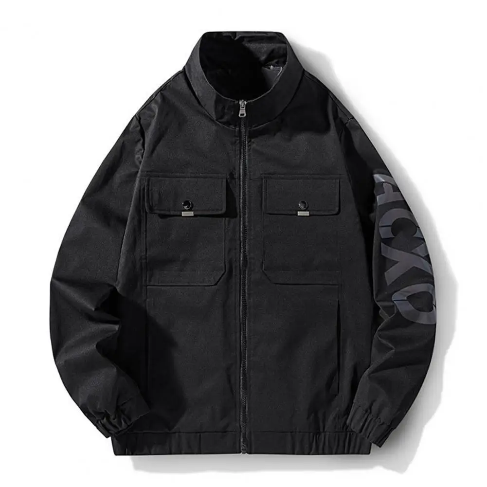 Men's Spring Jacket Solid Color Stand Collar Loose Pockets Elastic Cuffs Warm Long Sleeves Large Size Zipper Men's Jacket
Men's Spring Jacket Solid Color Stand Collar Loose Pockets Elastic Cuffs Warm Long Sleeves Large Size Zipper Men's Jacket