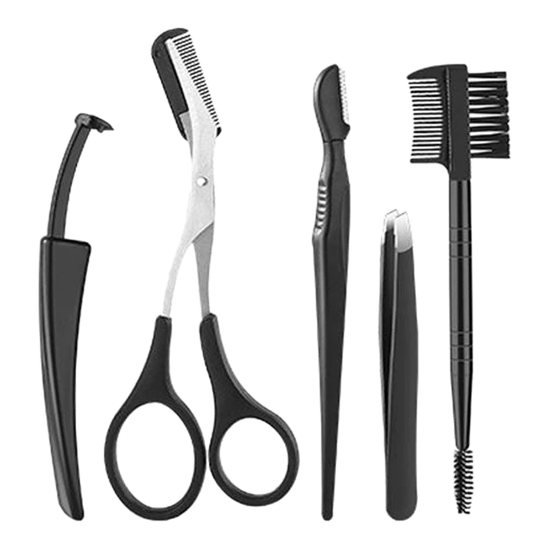 5 Eyebrow Tweezers Set Trimmer Household Nose Eyelash Cosmetic Accessories Stainless Steel Scissors
5 Eyebrow Tweezers Set Trimmer Household Nose Eyelash Cosmetic Accessories Stainless Steel Scissors