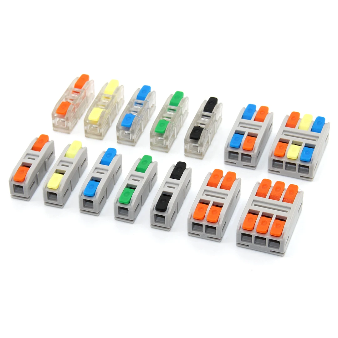 10PCS Quick Electrical Wire Connectors Universal Compact Splicing Terminal Blocks Push-in Home Cable Connectors
10PCS Quick Electrical Wire Connectors Universal Compact Splicing Terminal Blocks Push-in Home Cable Connectors