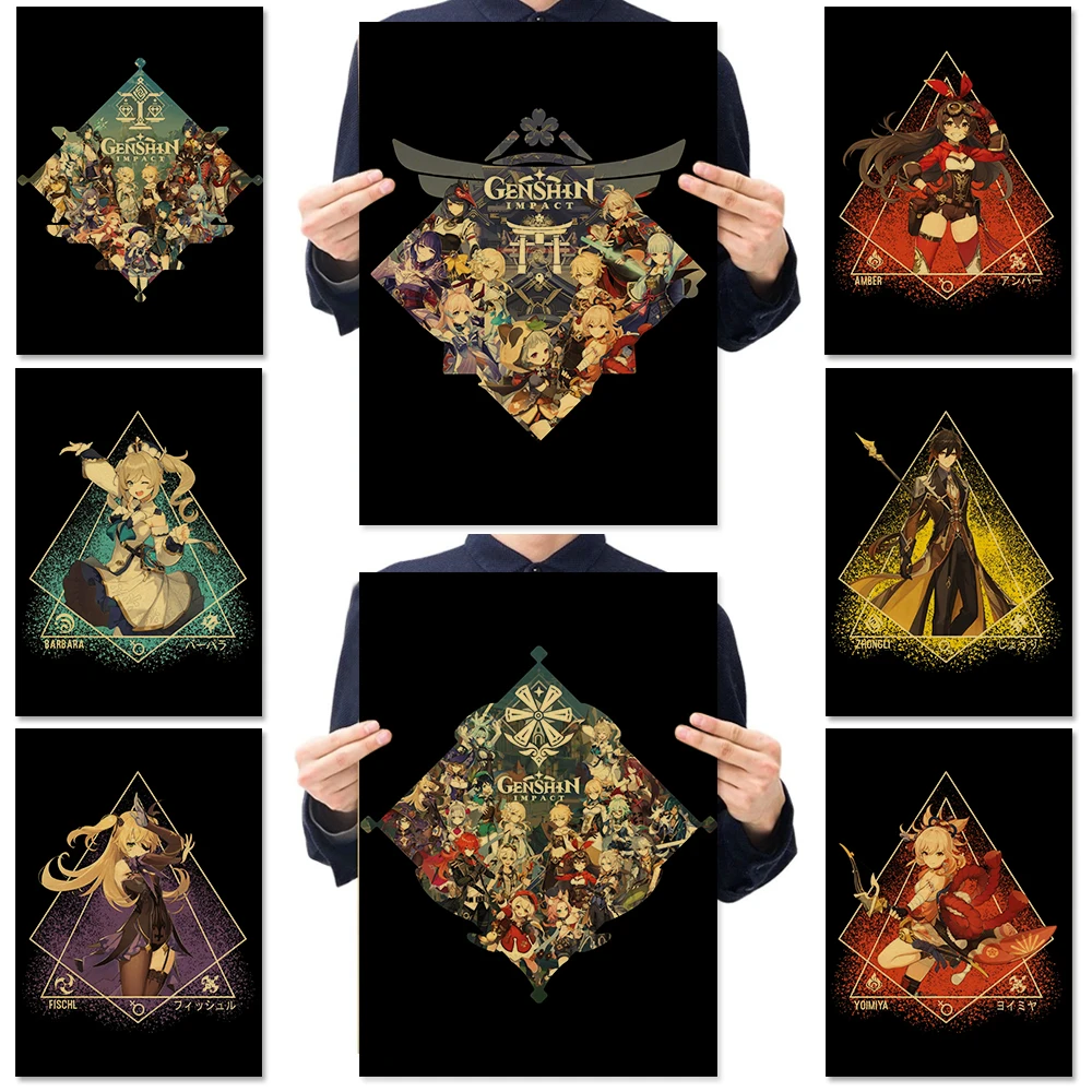 Game Genshin Impact Kraft Paper Poster Hutao Xiao Diluc Zhongli Venti Qiqi Home Decor Bedroom Wall Paintings Stickers Posters
Game Genshin Impact Kraft Paper Poster Hutao Xiao Diluc Zhongli Venti Qiqi Home Decor Bedroom Wall Paintings Stickers Posters