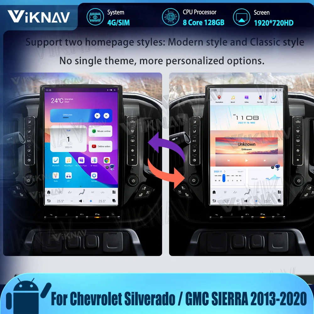 Автомагнитола для Chevrolet Silverado / GMC SIERRA 128-14,4, 8 + 2013 ГБ, 2020 дюйма, Android 12, сенсорный экран, автомобильный радиоприемник, мультимедийный плеер, CarPlay
Автомагнитола для Chevrolet Silverado / GMC SIERRA 128-14,4, 8 + 2013 ГБ, 2020 дюйма, Android 12, сенсорный экран, автомобильный радиоприемник, мультимедийный плеер, CarPlay