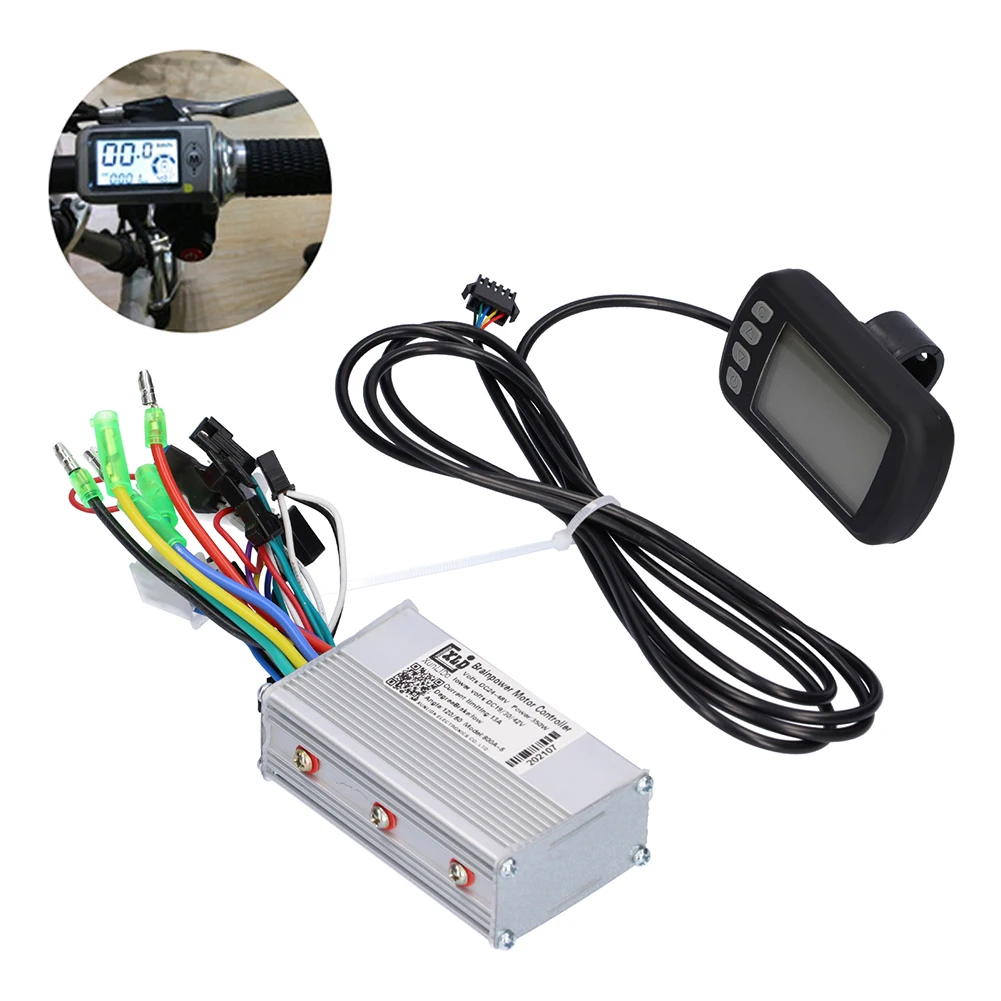 24V/36V/48V 350W Motor Controller Brushless Electric Bicycle Controller with LCD Display Waterproof E-Bike Electric Scooter Part
24V/36V/48V 350W Motor Controller Brushless Electric Bicycle Controller with LCD Display Waterproof E-Bike Electric Scooter Part