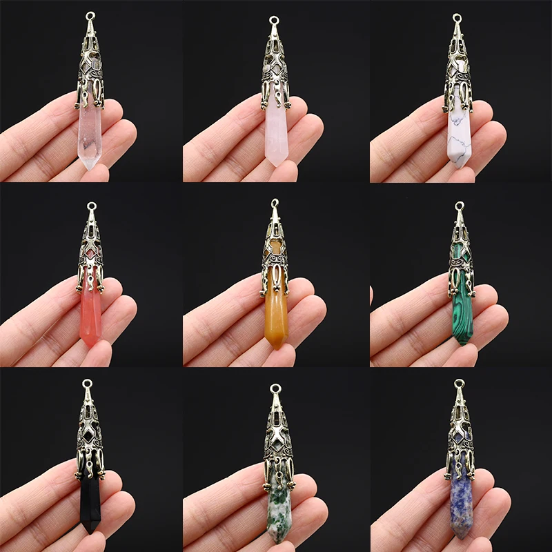 Natural Stone Pendants Retro Antique Bronze Lapis lazuli Opal Pendulum Pendant for Jewelry Making Diy Women Necklace Gifts
Natural Stone Pendants Retro Antique Bronze Lapis lazuli Opal Pendulum Pendant for Jewelry Making Diy Women Necklace Gifts
