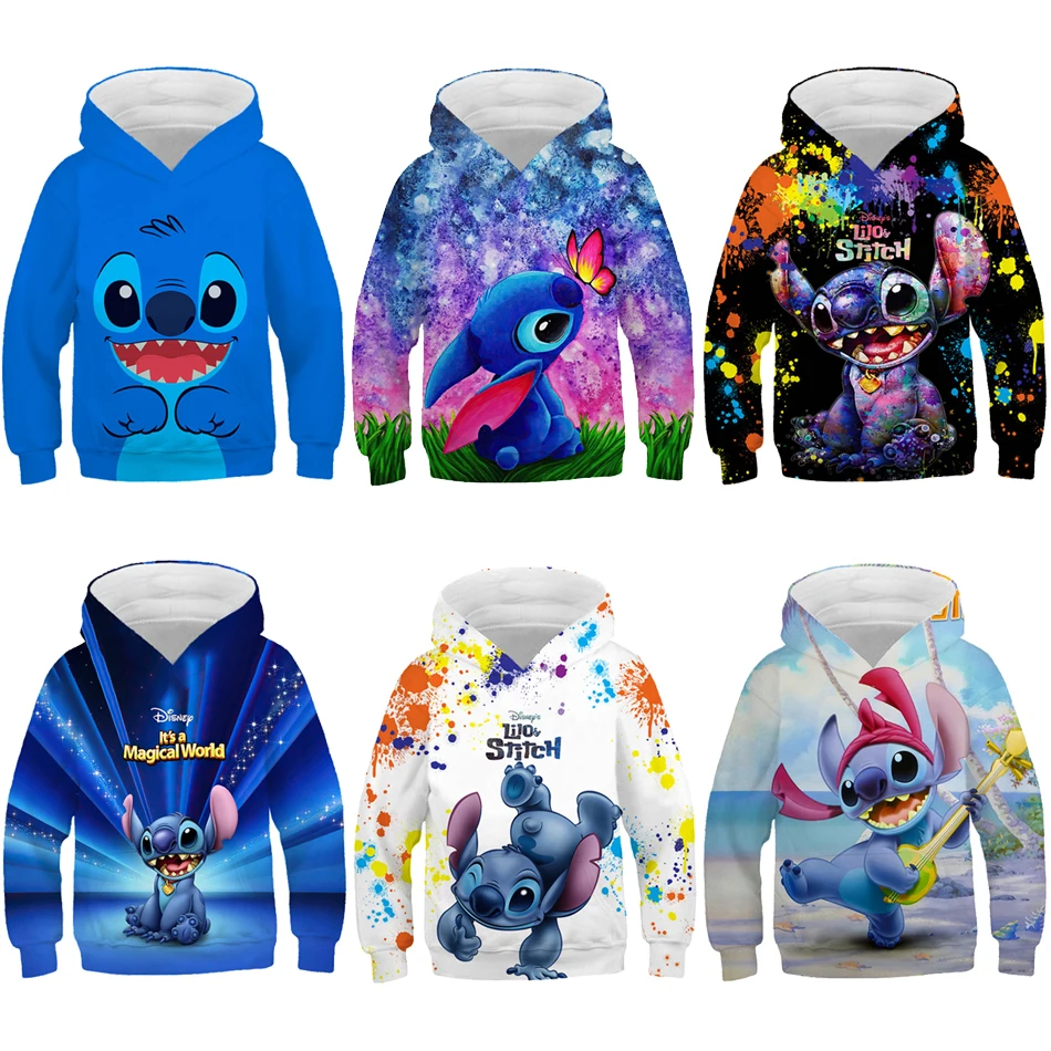 New Children's Sweatshirt Cartoon Animation Stitch Brand Clothing 3D Digital Printing Toddler Loose Hooded Trendy Autumn sweater
New Children's Sweatshirt Cartoon Animation Stitch Brand Clothing 3D Digital Printing Toddler Loose Hooded Trendy Autumn sweater