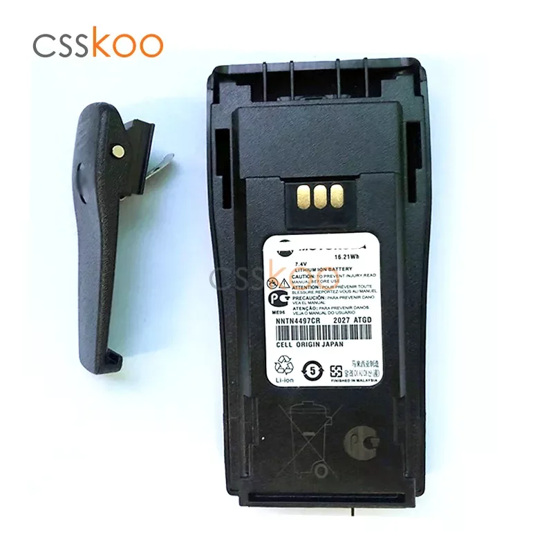 NNTN4497CR NNTN4970A 1800mAh Lion Battery For Motorola CP200 PR400 EP450 DEP450 CP140 CP160 CP180 CP250 GP3688 GP3188 Radio
NNTN4497CR NNTN4970A 1800mAh Lion Battery For Motorola CP200 PR400 EP450 DEP450 CP140 CP160 CP180 CP250 GP3688 GP3188 Radio