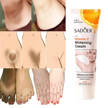 VitaminC Whitening Cream For Dark Skin Lighten Pigment Crotch Armpit Body Brighten Cream Moisturizer Korean Skin Care Product50g
