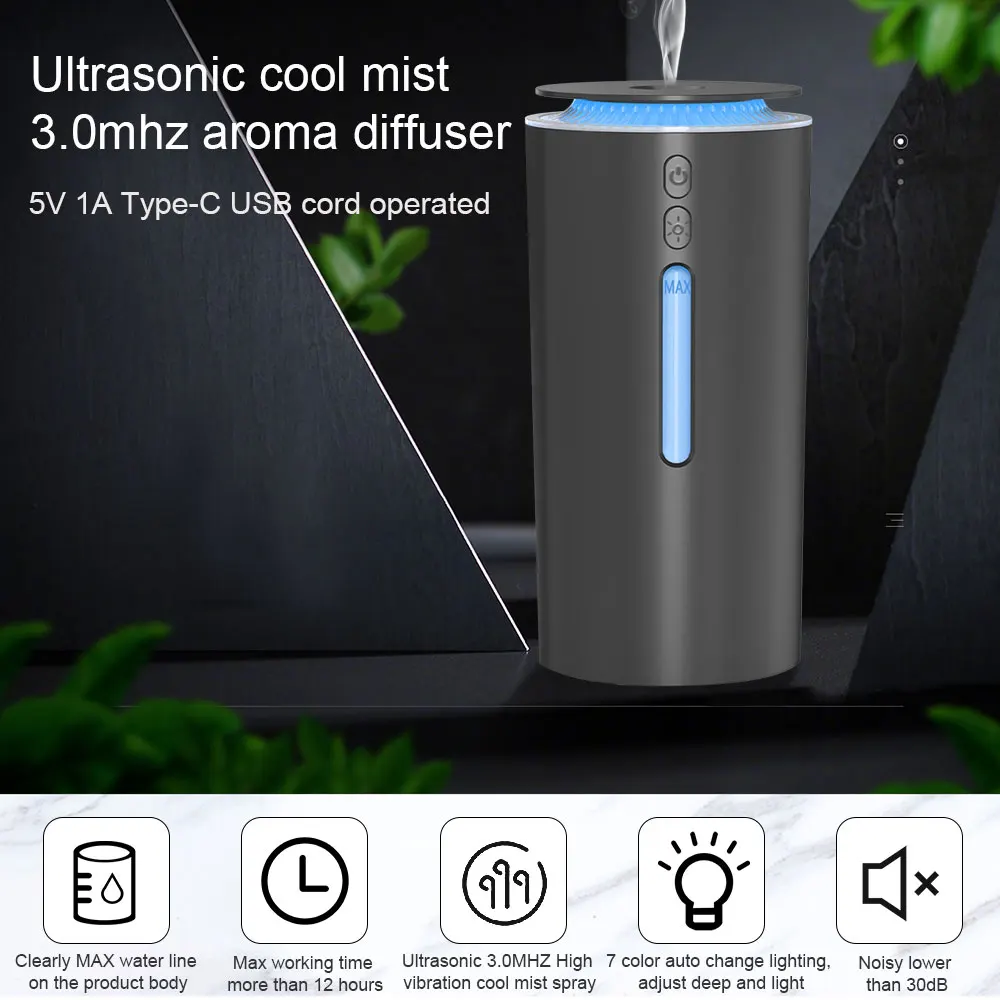 Portable 120ml Electric Air Humidifier Aroma Oil Diffuser USB Ultrasonic Mist Sprayer With Colorful Night Light For Home Car
Portable 120ml Electric Air Humidifier Aroma Oil Diffuser USB Ultrasonic Mist Sprayer With Colorful Night Light For Home Car