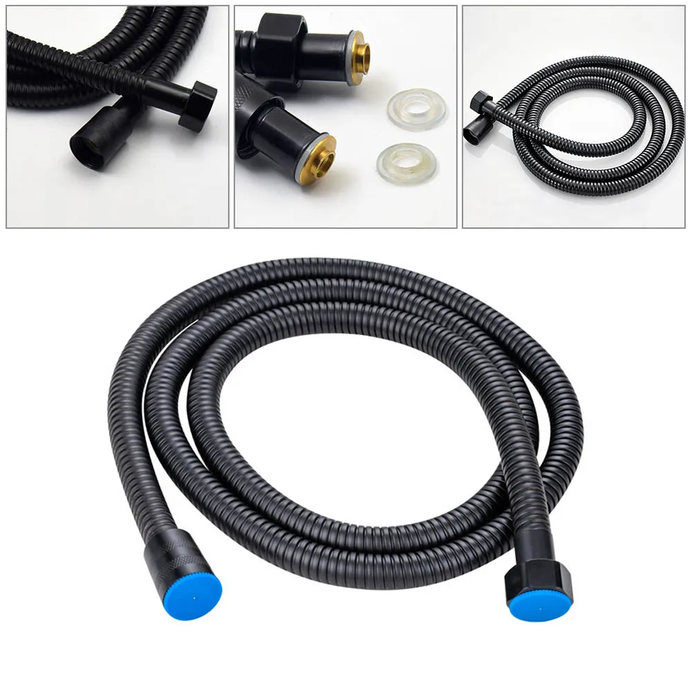 Black 150cm Shower Hose Garden Hose Extension Hose With Leak Proof Gasket For High Water Pressure System Shower Bathroom
Black 150cm Shower Hose Garden Hose Extension Hose With Leak Proof Gasket For High Water Pressure System Shower Bathroom
