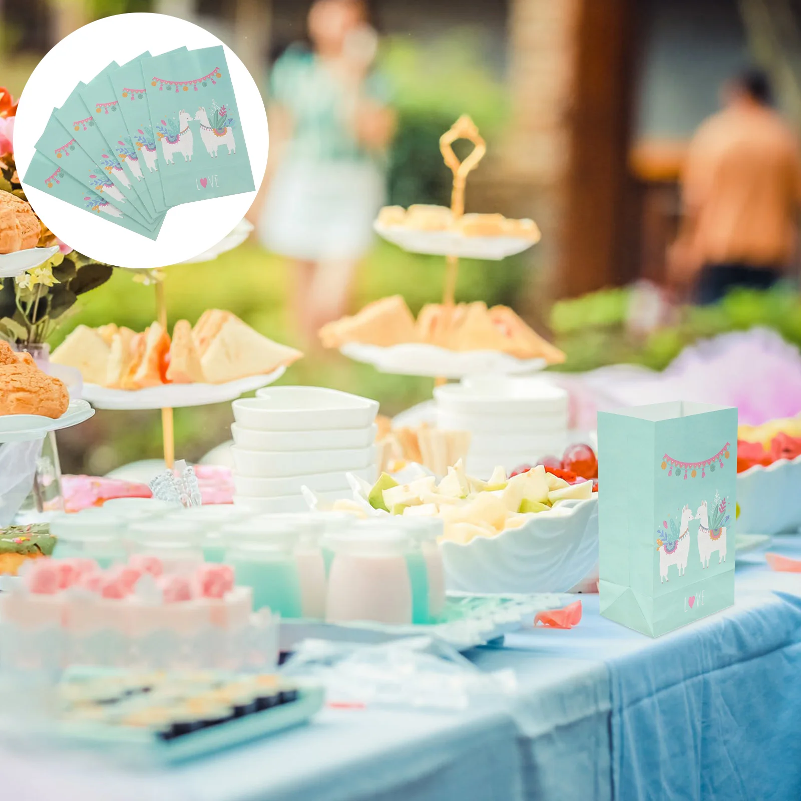 12PCS Kraft Paper Bags Alpaca Square Bottom Paper Bags Candy Gift Bags Baking Dessert Party Paper Bags (21x12x8cm) 
12PCS Kraft Paper Bags Alpaca Square Bottom Paper Bags Candy Gift Bags Baking Dessert Party Paper Bags (21x12x8cm)