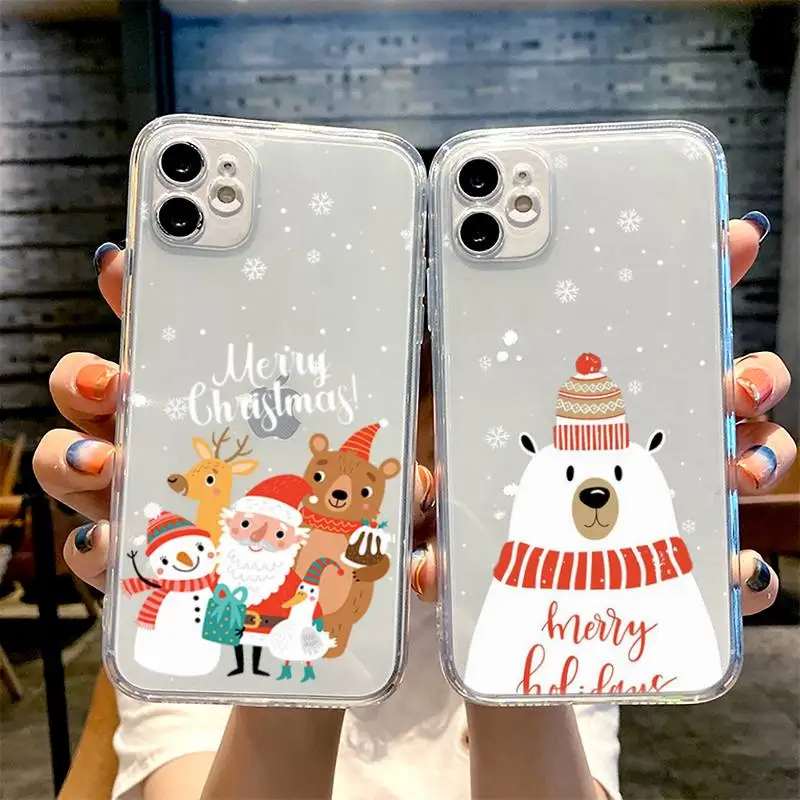 Merry Christmas New Year Phone Case For iphone 13 14 12 11 8 7 plus mini x xs xr pro max Transparent soft
Merry Christmas New Year Phone Case For iphone 13 14 12 11 8 7 plus mini x xs xr pro max Transparent soft