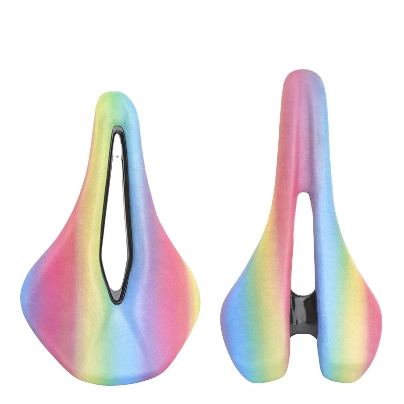 Bicycle Seat Cushion Hollow Comfortable and Breathable Rainbow Seat Bag Folding Car Dazzling Color Saddle Seat Cushion
Bicycle Seat Cushion Hollow Comfortable and Breathable Rainbow Seat Bag Folding Car Dazzling Color Saddle Seat Cushion
