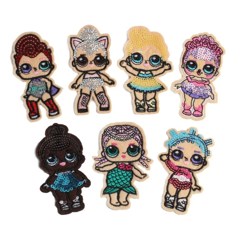 5Pcs Cartoon Doll Sequin Embroidery Patches on Clothes Clothing Accessories DIY Badge Applique Ironing Sequin Cloth Sticker
5Pcs Cartoon Doll Sequin Embroidery Patches on Clothes Clothing Accessories DIY Badge Applique Ironing Sequin Cloth Sticker