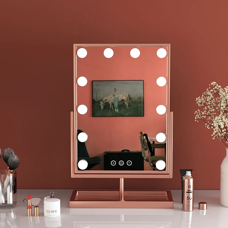 Led Light Makeup Mirror LED Face Mirror Adjustable Touch Dimmer USB Led Vanity Mirror Table Desk Cosmetic Mirror With 12 Lights
Led Light Makeup Mirror LED Face Mirror Adjustable Touch Dimmer USB Led Vanity Mirror Table Desk Cosmetic Mirror With 12 Lights