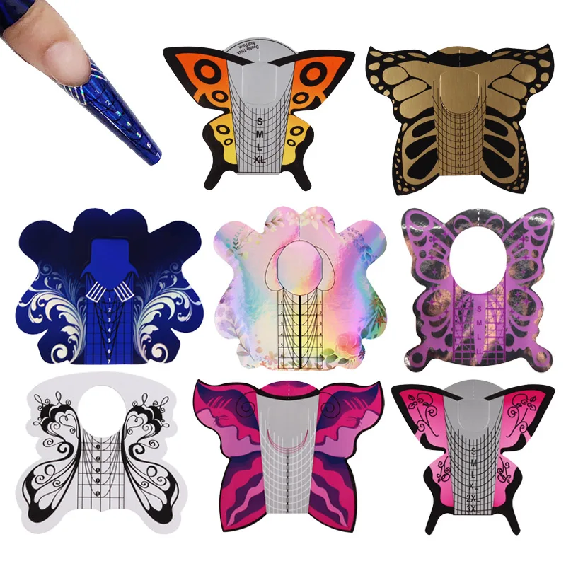 French Nail Form Tips Professional Butterfly Nail Forms Acrylic Curve Nail Gel Polish Nail Extension Nail Art Guide Form Tools
French Nail Form Tips Professional Butterfly Nail Forms Acrylic Curve Nail Gel Polish Nail Extension Nail Art Guide Form Tools