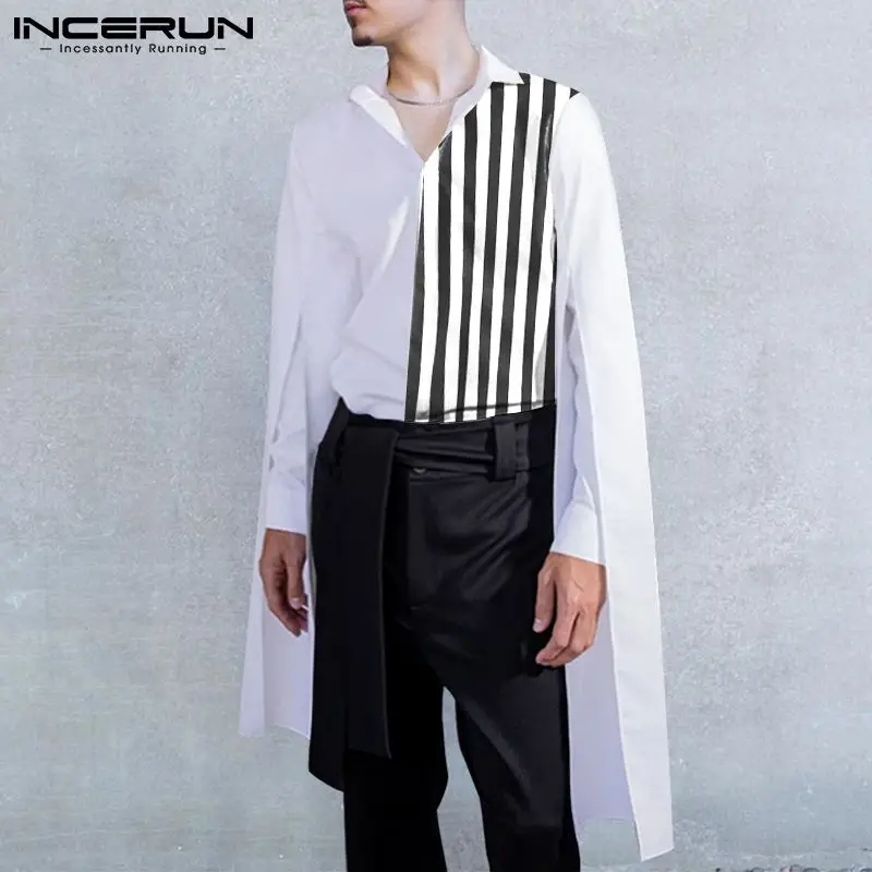 INCERUN Fashion Men Casual Shirt Striped Patchwork 2022 Lapel Flare Long Sleeve Shirts Streetwear Personality Button Camisas 3XL
INCERUN Fashion Men Casual Shirt Striped Patchwork 2022 Lapel Flare Long Sleeve Shirts Streetwear Personality Button Camisas 3XL