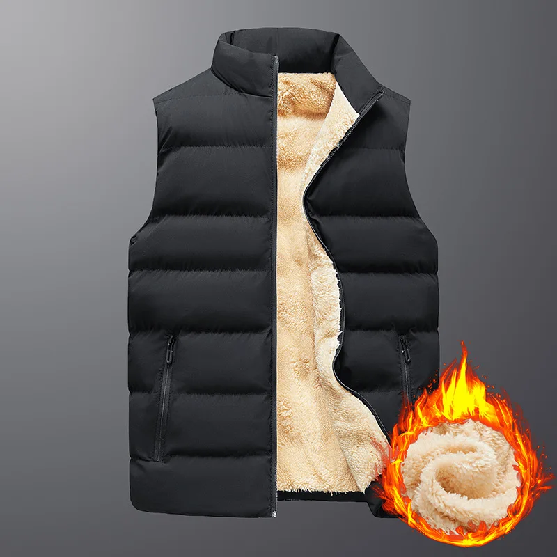Men 2023 Winter Thick Stand Collar Fleece Sleeveless Warm Cotton Vest Waistcoat Men Outwear Fashion Casual Veste Homme Y534
Men 2023 Winter Thick Stand Collar Fleece Sleeveless Warm Cotton Vest Waistcoat Men Outwear Fashion Casual Veste Homme Y534