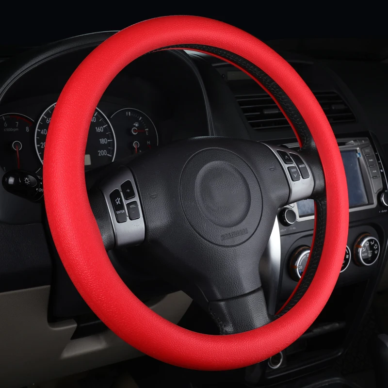 Car Silicone Steering Wheel Cover Anti-slip Auto Steering Wheel Hubs Styling Accessories For Honda Toyota BMW LADA KIA 36-40CM
Car Silicone Steering Wheel Cover Anti-slip Auto Steering Wheel Hubs Styling Accessories For Honda Toyota BMW LADA KIA 36-40CM