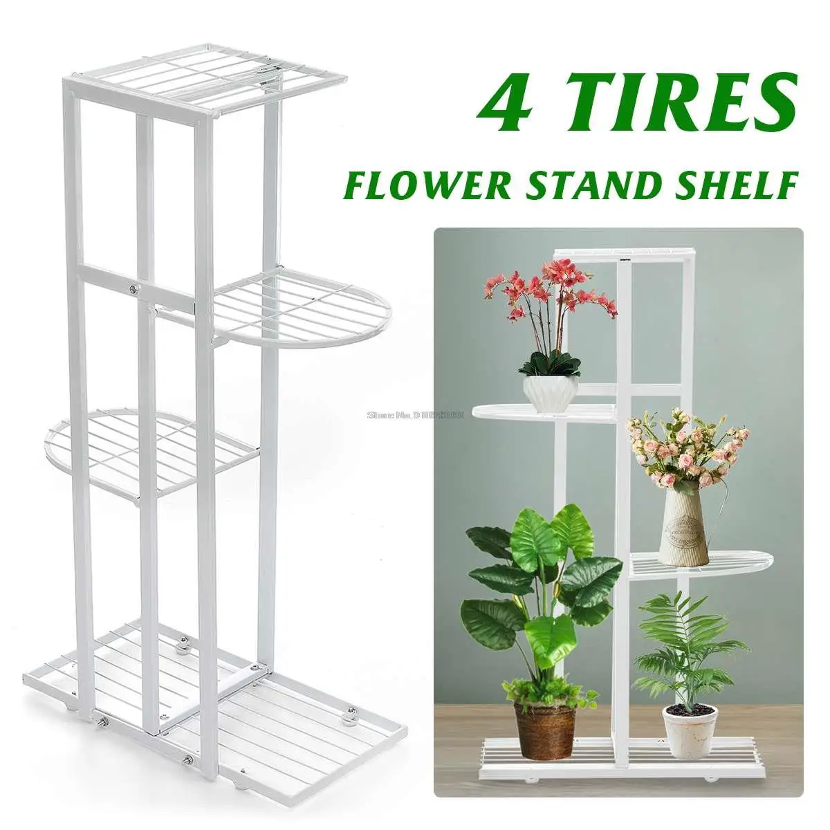 4 Tier Household Wrought Iron Craft Multi-layer Plant Stand With Four Sides of Fence Rack Balcony Indoor Garden Flower Pot Shelf
4 Tier Household Wrought Iron Craft Multi-layer Plant Stand With Four Sides of Fence Rack Balcony Indoor Garden Flower Pot Shelf