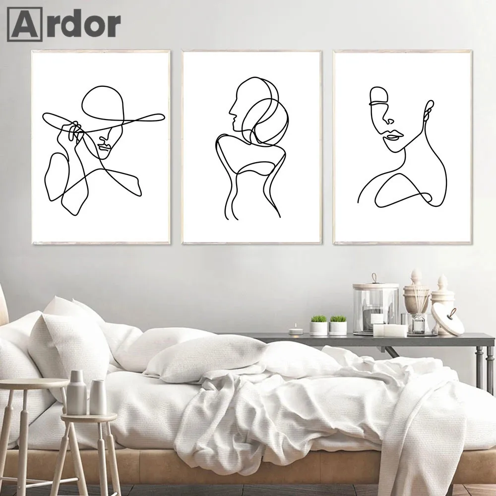 Abstract Woman Body Posters Canvas Painting Line Wall Art Print Black And White Poster Nordic Wall Pictures Bedroom Home Decor 
Abstract Woman Body Posters Canvas Painting Line Wall Art Print Black And White Poster Nordic Wall Pictures Bedroom Home Decor