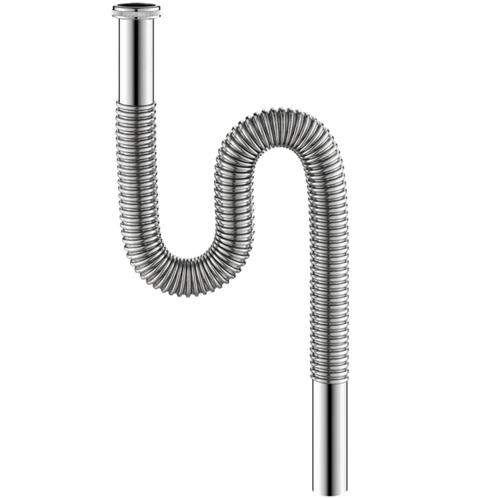Bathroom 80cm Stainless Steel Sink Siphon Useful Waste Ddrain Valve Drain Flexible Pipe Waste Drain Flexible Pipe Hose
Bathroom 80cm Stainless Steel Sink Siphon Useful Waste Ddrain Valve Drain Flexible Pipe Waste Drain Flexible Pipe Hose