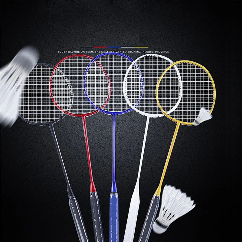 Badminton Racquets, Lightweight Carbon Fiber Badminton Set, Badminton Set of 4 Rackets for Adult and Children, 4 Rackets
Badminton Racquets, Lightweight Carbon Fiber Badminton Set, Badminton Set of 4 Rackets for Adult and Children, 4 Rackets