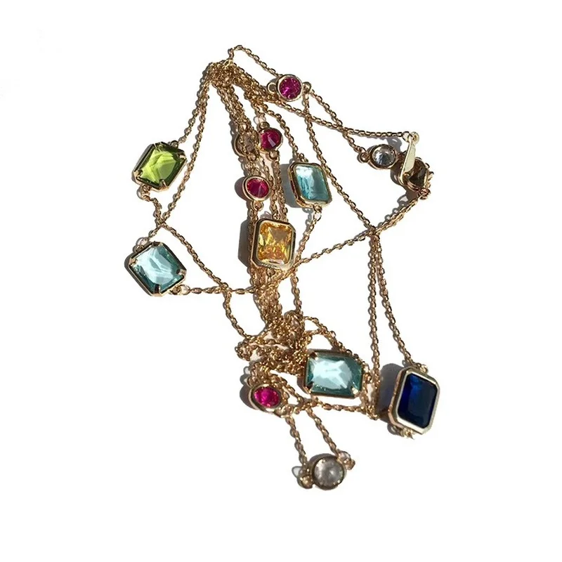 105cm Pomellato Candy Necklace Gold Plated Natural 14pcs Crystal Necklace For Women Fashion Jewelry Birthday Gift High Quality
105cm Pomellato Candy Necklace Gold Plated Natural 14pcs Crystal Necklace For Women Fashion Jewelry Birthday Gift High Quality