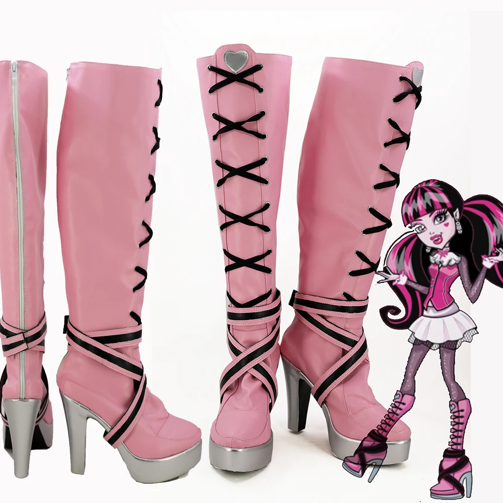 Monster High Draculaura Cosplay Shoes Boots Adult Halloween Carnival Cosplay Custom Made European Size Halloween Party Role Play 
Monster High Draculaura Cosplay Shoes Boots Adult Halloween Carnival Cosplay Custom Made European Size Halloween Party Role Play