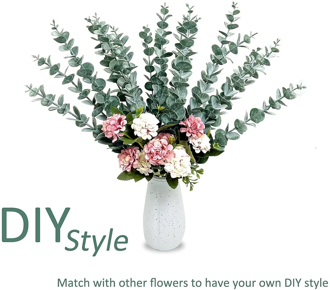 5pcs Eucalyptus Geld Blad Simulatie Kunstbloemen Nordic Bruiloft Woondecoratie Nep Planten Greenery Plant Decor Multiple Sizes
5pcs Eucalyptus Geld Blad Simulatie Kunstbloemen Nordic Bruiloft Woondecoratie Nep Planten Greenery Plant Decor Multiple Sizes