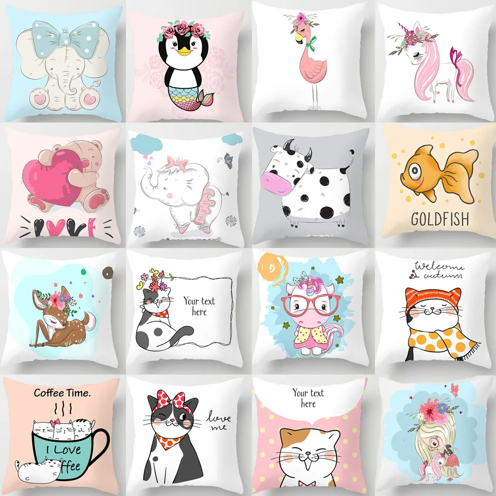 Cute Cartoon Pattern Throw Pillow Covers Square Decorative Peachskin Pillow Cases for Sofa Couch Home Children's Gifts 18 X 18
Cute Cartoon Pattern Throw Pillow Covers Square Decorative Peachskin Pillow Cases for Sofa Couch Home Children's Gifts 18 X 18