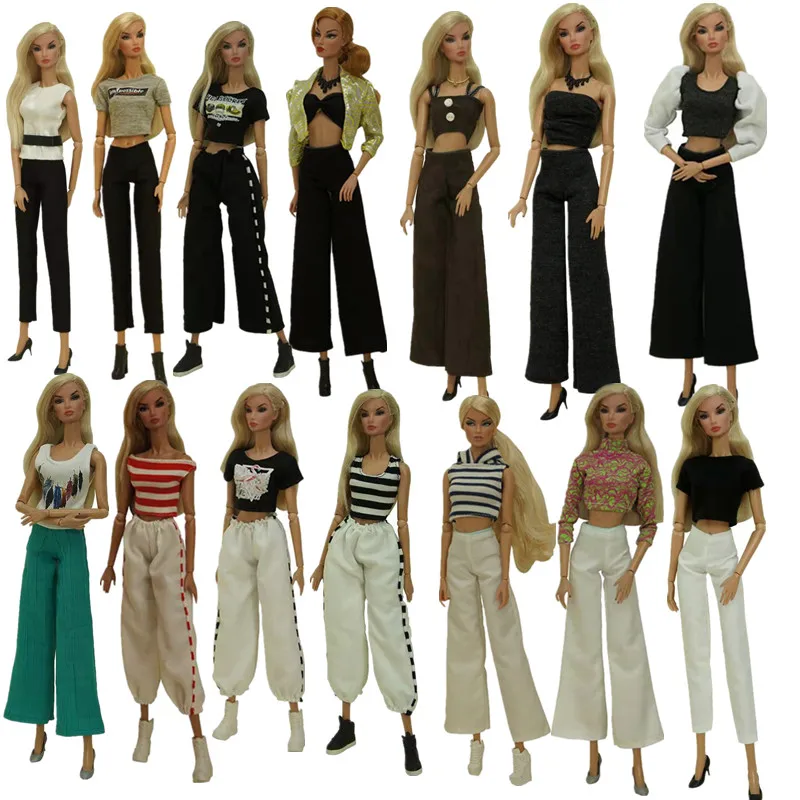 Office Lady 1/6 BJD Doll Clothes for Barbie Doll Outfits Set Shirt Crop Top Wide Leg Trousers Pants 11.5" Dolls Accessories Toys
Office Lady 1/6 BJD Doll Clothes for Barbie Doll Outfits Set Shirt Crop Top Wide Leg Trousers Pants 11.5" Dolls Accessories Toys