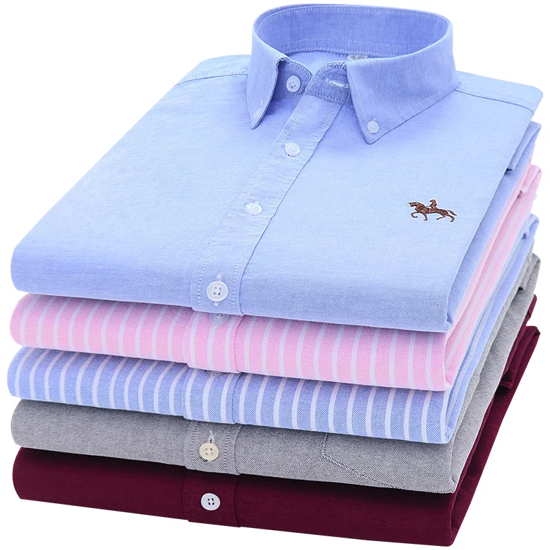 Casual 100% Cotton White Men's Oxford Shirts Long Sleeves Plaid Stripes Slim Fit Social Mens Pocketless Formal Plus Size 6xl top
Casual 100% Cotton White Men's Oxford Shirts Long Sleeves Plaid Stripes Slim Fit Social Mens Pocketless Formal Plus Size 6xl top