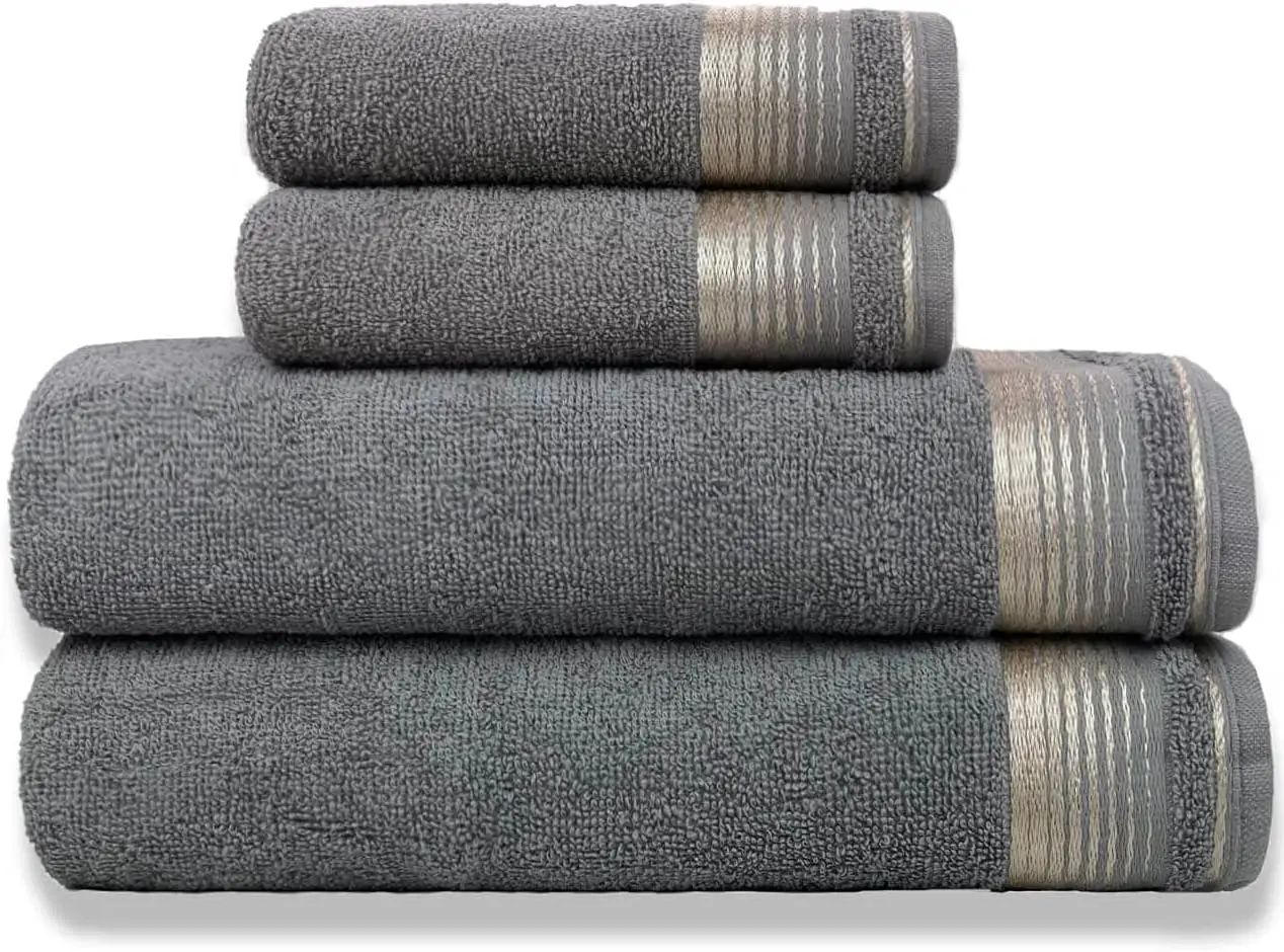 de Toalhas Gigante 4 Peças 400g/m2 100% Algodão - Sublime (Gris) car wash clean detailing towel 
de Toalhas Gigante 4 Peças 400g/m2 100% Algodão - Sublime (Gris) car wash clean detailing towel