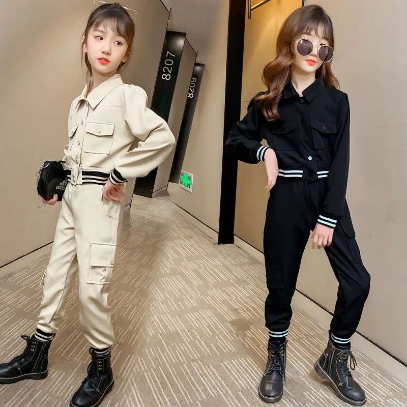 Girls New Spring Autumn Loose Comfortable Suit Children's Clothes Overalls Pants Two Pieces Sets Kids 12 To 14 Years Old Pants 9
Girls New Spring Autumn Loose Comfortable Suit Children's Clothes Overalls Pants Two Pieces Sets Kids 12 To 14 Years Old Pants 9