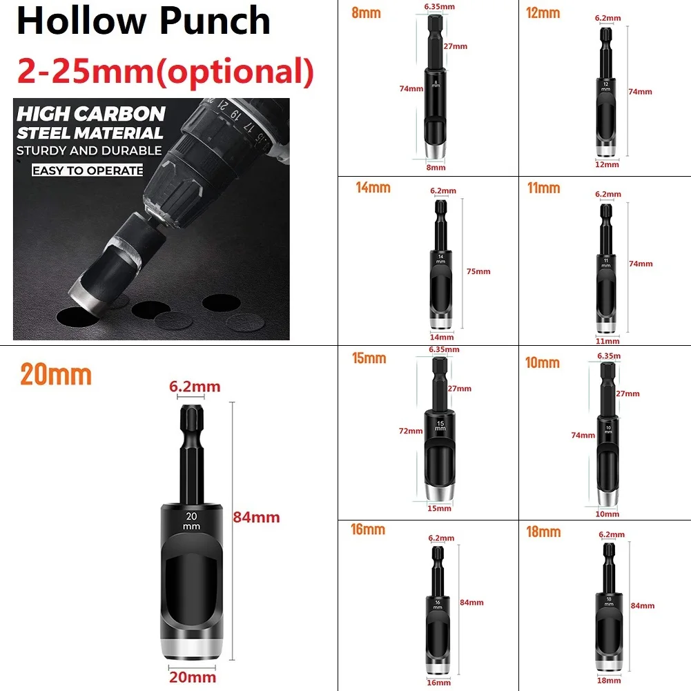 Power Multitool Hex Shank Adapt Soft Material Drilling Bits Electric Machine Hollow Punching Accessories Belt Vinyl Plastic
Power Multitool Hex Shank Adapt Soft Material Drilling Bits Electric Machine Hollow Punching Accessories Belt Vinyl Plastic