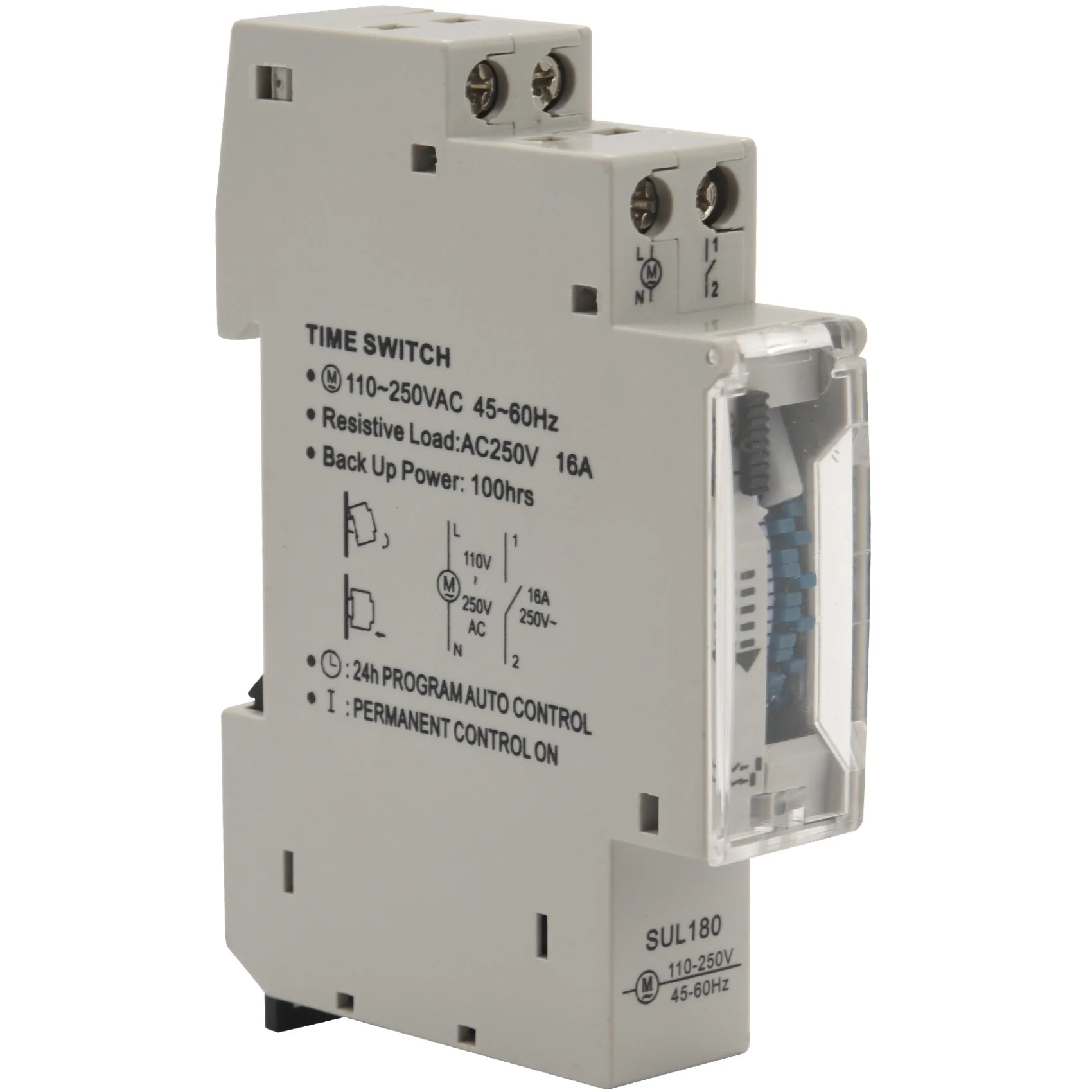 SUL180a 15 Minutes Mechanical Timer 24 Hours Programmable Din Rail Timer Time Switch Relay Measurement Analysis Instruments New
SUL180a 15 Minutes Mechanical Timer 24 Hours Programmable Din Rail Timer Time Switch Relay Measurement Analysis Instruments New
