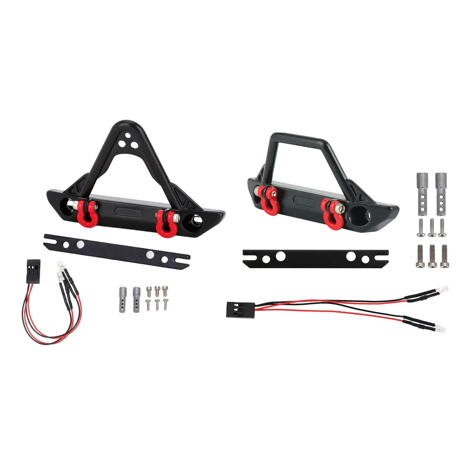 Upgrade Metal Front Bumper 1:24 Modification DIY W/ LED Lights Accessories for Axial SCX24 Crawler RC Car Model Buggy Vehicles
Upgrade Metal Front Bumper 1:24 Modification DIY W/ LED Lights Accessories for Axial SCX24 Crawler RC Car Model Buggy Vehicles