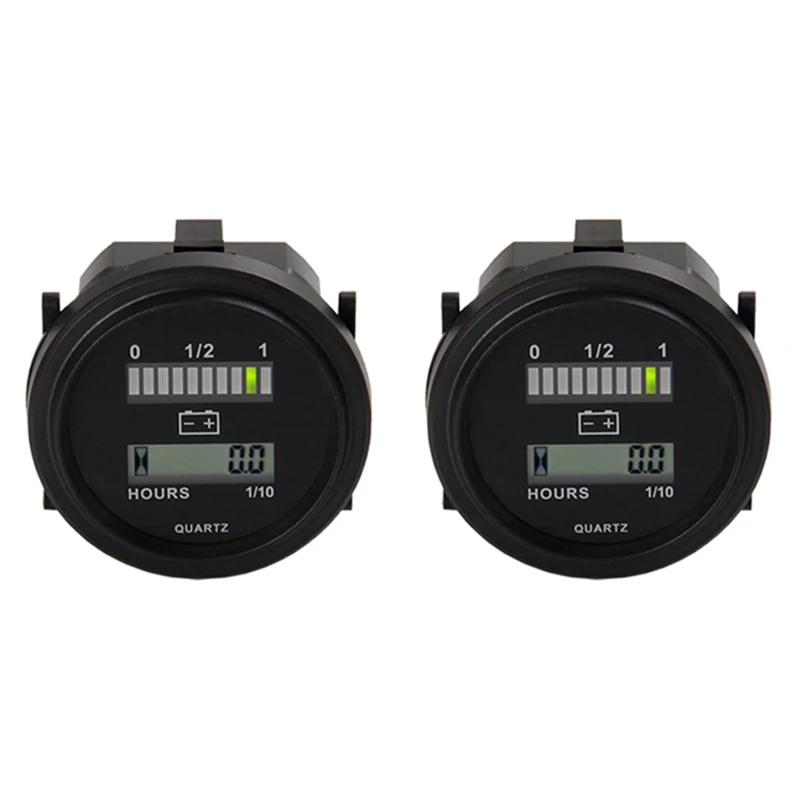 2X LED With Hour Meter Round Battery Indicator Meter Gauge 12/24V 36V 48V 72V For Boat Golf Cart Yamaha
2X LED With Hour Meter Round Battery Indicator Meter Gauge 12/24V 36V 48V 72V For Boat Golf Cart Yamaha