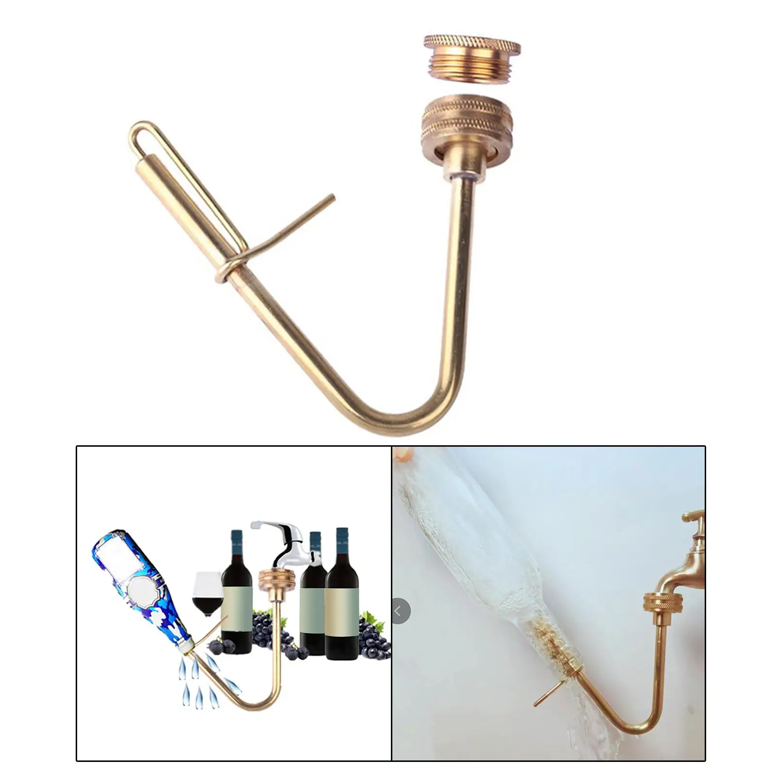 Brass Jet Bottle and Carboy Washer Wine Rinser for Home Beer Brewing Wine
Brass Jet Bottle and Carboy Washer Wine Rinser for Home Beer Brewing Wine