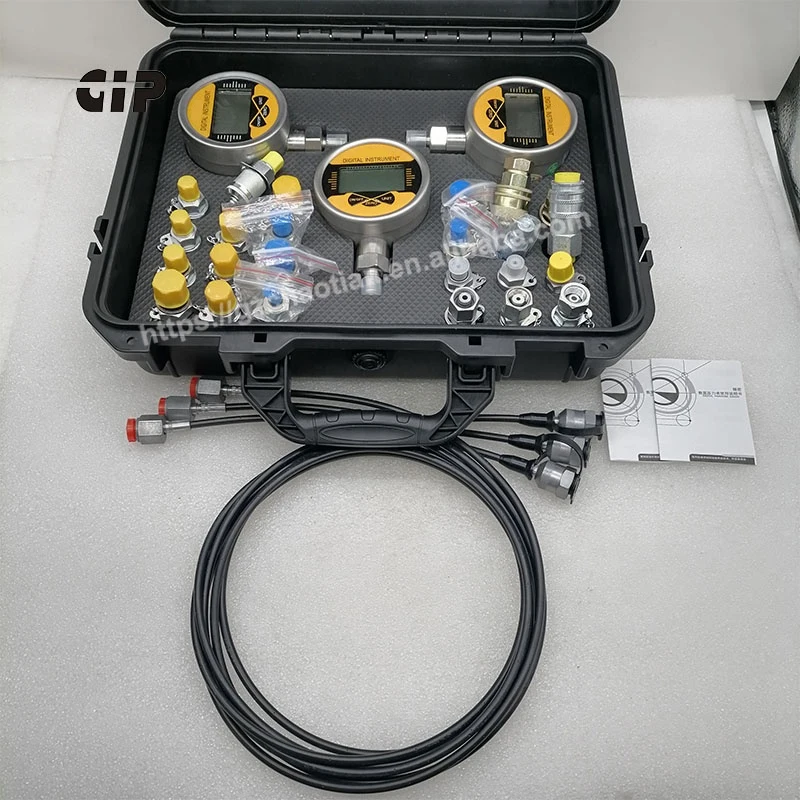 Newest Version excavator hydraulic pressure test set 3 digital gauge hydraulic pressure test kit for all excavator
Newest Version excavator hydraulic pressure test set 3 digital gauge hydraulic pressure test kit for all excavator