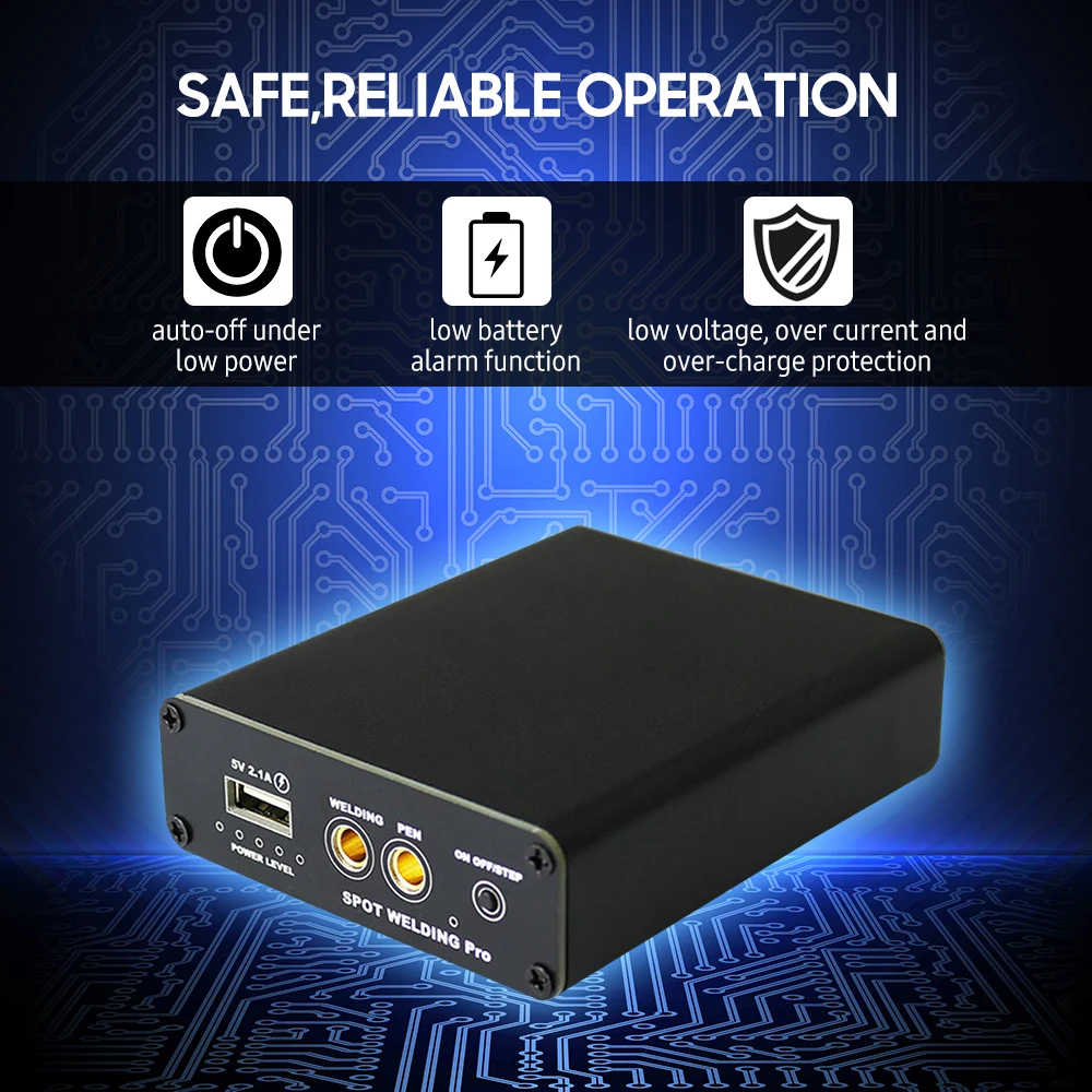 Ручной аппарат для точечной сварки, 5 передач, 3000 мАч
Ручной аппарат для точечной сварки, 5 передач, 3000 мАч